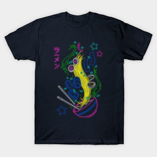 Neon Ramen T-Shirt by Getsousa